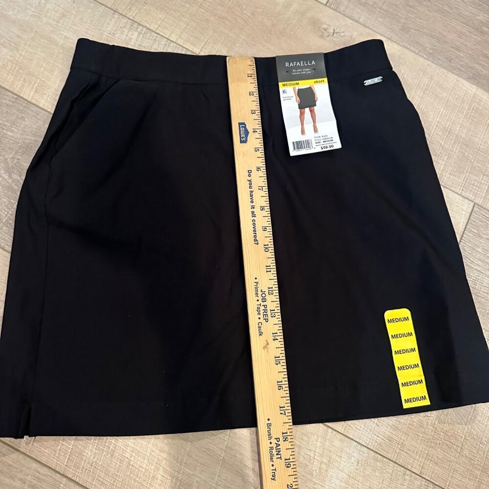 RAFAELLA WOMENS BLACK SKORT MEDIUM NEW FUNCTIONAL POCKETS - Picture 4 of 10